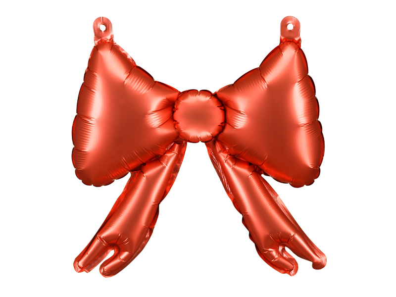 5 Foil Balloons for garlands Bows, 25,5 x 25 cm, red 1 5 Foil Balloons for garlands Bows, 25,5 x 25 cm, red
