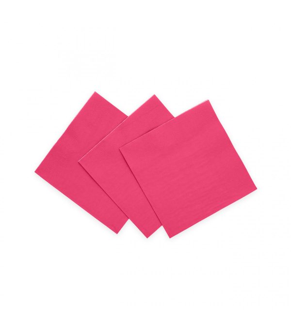 20 servilletas 3 capas 24x24cm rosa intenso