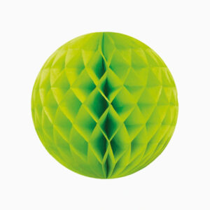 Honeycomb Ball Lime Green Paper 30cm