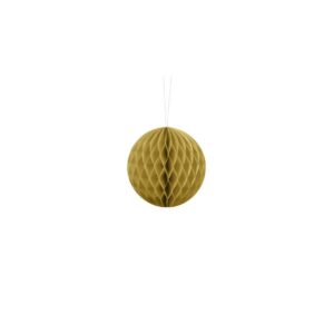 Honeycomb Ball, Gold, 10cm