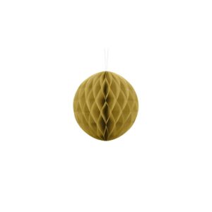 Honeycomb Ball, Gold, 20cm