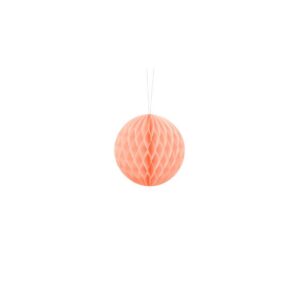 Honeycomb Ball, Light Peach, 10cm