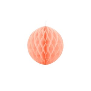 Honeycomb Ball, Light Peach, 30cm