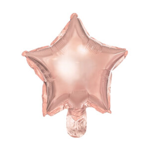25 Foil balloons Star, 25 cm, Rose gold