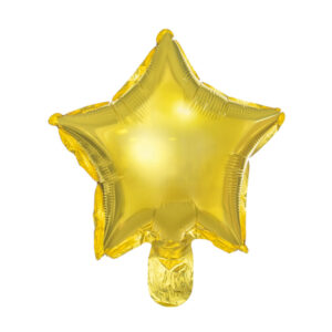 25 Foil balloons Star, 25 cm, Gold
